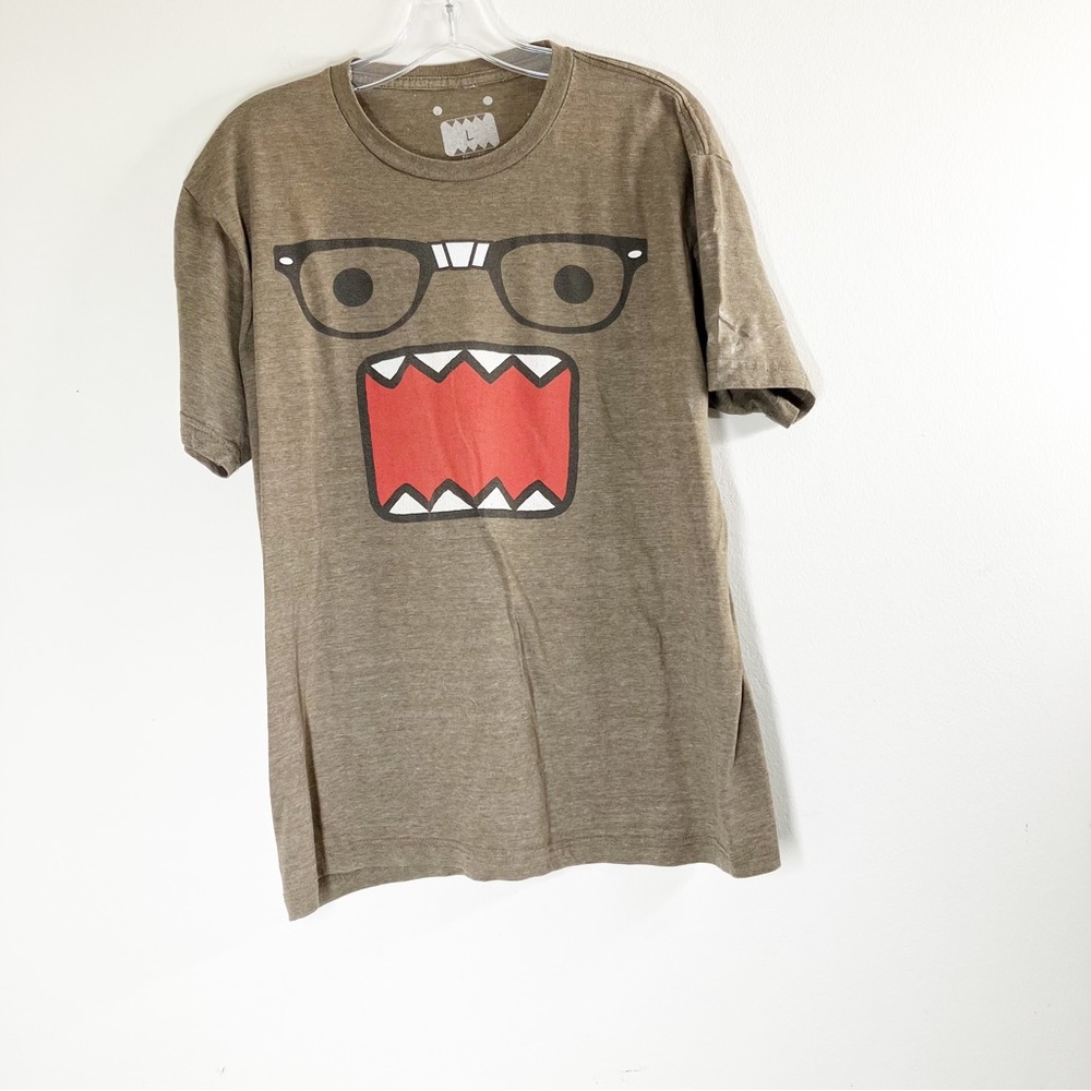 DOMO NHK Tokyo Animation Nerd Glasses Comic T-Shirt Size Large Euc